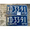 Image 1 : 2-1972 plates, selling together
