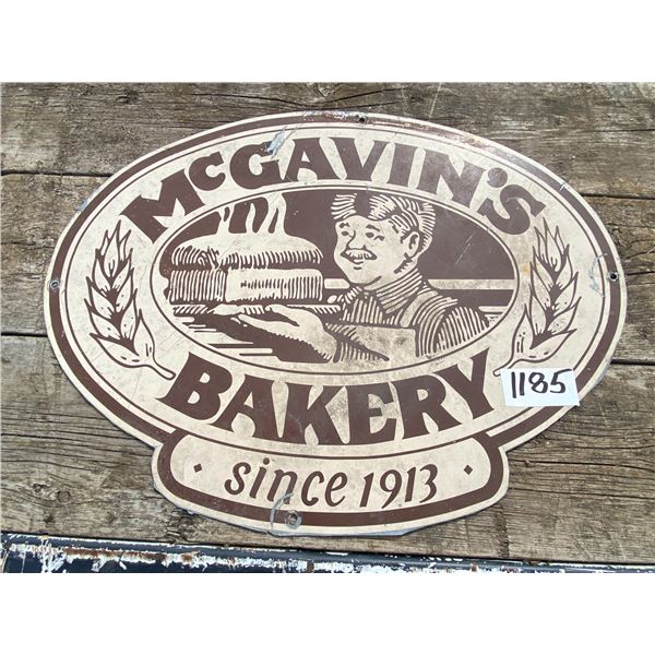 2ft x 17.5" McGavins bakery sign