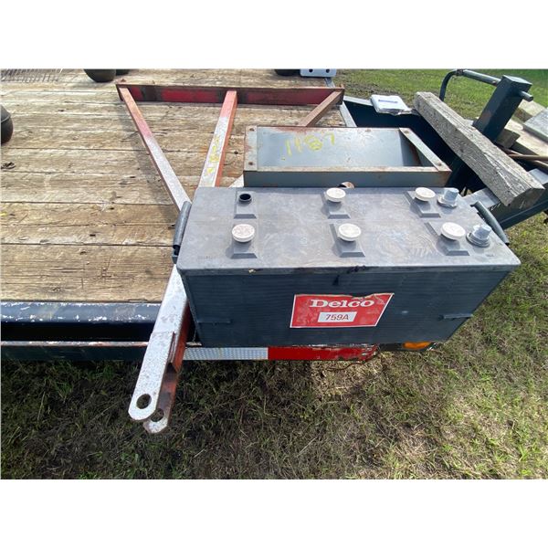 5ft tow bar hitch, 19.5" x 8 1/4" battery, 25 lb weight