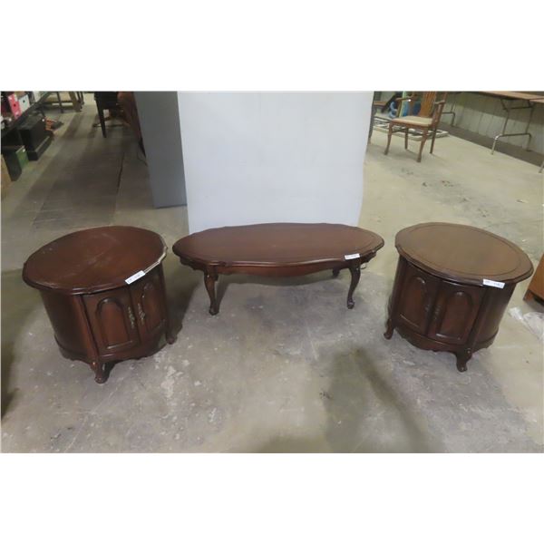Coffee Table and 2 End Tables 