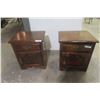 Image 1 : 2 End Tables/Night Stands – 25" x 21" x 17"