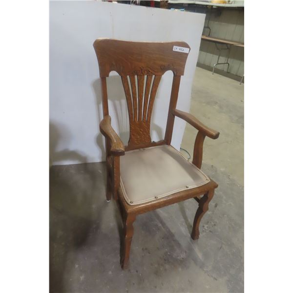 Antique Oak Arm Chair