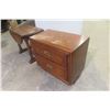 Image 3 : Oak End Table – 23" x 20" x 15" and Oak Dropleaf End Table