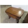 Image 6 : Oak End Table – 23" x 20" x 15" and Oak Dropleaf End Table