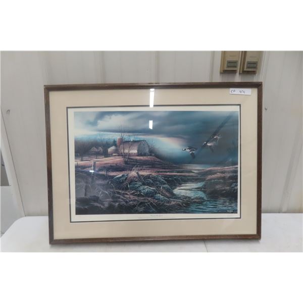 Framed Limited Edition Print by Terry Redlin – 36" x 27" – Hand Signed