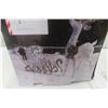 Image 2 : Indoor/Outdoor Ornament – 2-Piece Set: 4' Deer and 3'3" Sleigh