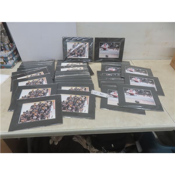 Hockey Pictures: 12 Detroit Goalie and Oilers Player and 30 Edmonton Oilers Team Photo 8"x10"