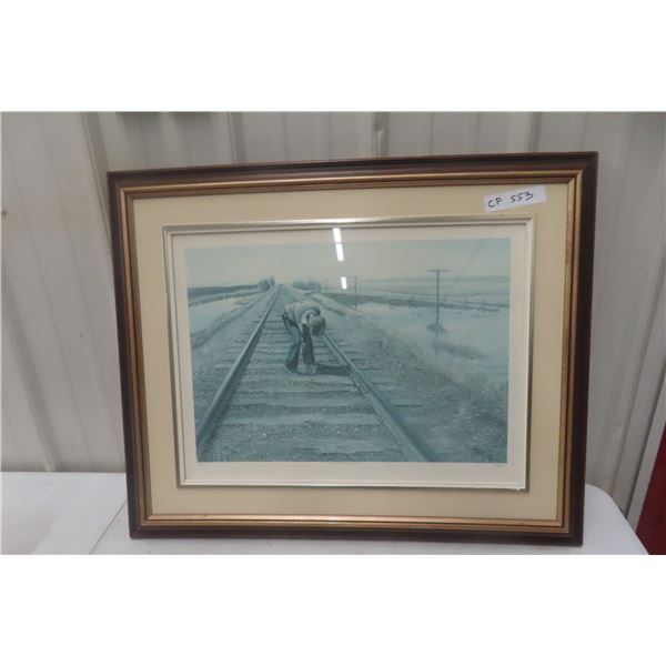 Framed Limited Edition Print by Geo Jenkins – 24" x 30" – Hand Signed