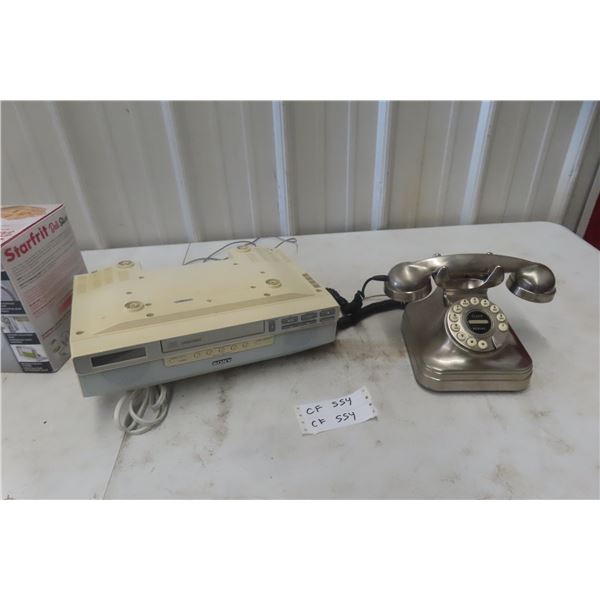 Sony Space Saver Counter Mount Radio and Desk Phone