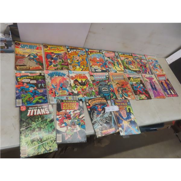 20 DC Comics: Superman, Justice League, Superboy and More – Price Range 25¢ to $1.95