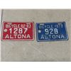 Image 4 : 7 Altona Bicycle Licence Plates and Country 104 Novelty Plate
