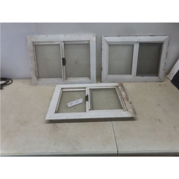 3 Slider Windows with Brick Mould – 13" x 19¼"