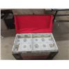 Image 5 : Antique Dome-Top Steamer Trunk with Tray – 19" x 30" x 16"