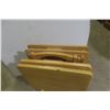 Image 2 : Wood Folding TV Tables with Rack – Qty 4