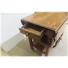 Image 4 : Oak Dropleaf Tea Cart