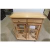 Image 1 : Rolling Dropleaf Breakfast Bar with 2 Nesting Stools