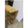 Image 3 : Rolling Dropleaf Breakfast Bar with 2 Nesting Stools