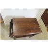 Image 3 : Antique Walnut Magazine Stand – 22" x 23" x 13"