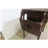 Image 4 : Antique Walnut Magazine Stand – 22" x 23" x 13"