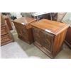 Image 12 : Bedroom Suite: Dresser 31" x 71" x 20", Dresser 58" x 39" x 20" and Night Stands 26" x 25" x 15" 
