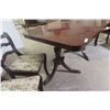 Image 3 : Pedestal Table – 30" x 54" x 38" with Two 12" Leaves and 6 Chairs – Cherry Finish
