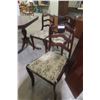 Image 7 : Pedestal Table – 30" x 54" x 38" with Two 12" Leaves and 6 Chairs – Cherry Finish
