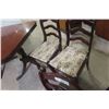 Image 8 : Pedestal Table – 30" x 54" x 38" with Two 12" Leaves and 6 Chairs – Cherry Finish