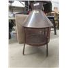 Image 1 : Portable Outdoor Metal Fireplace/Chiminea with Mesh Screen – 39" H x 25" Across