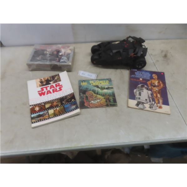 Batmobile Tumbler Toy Vehicle, Return of the Jedi Puzzle and Star Wars Books