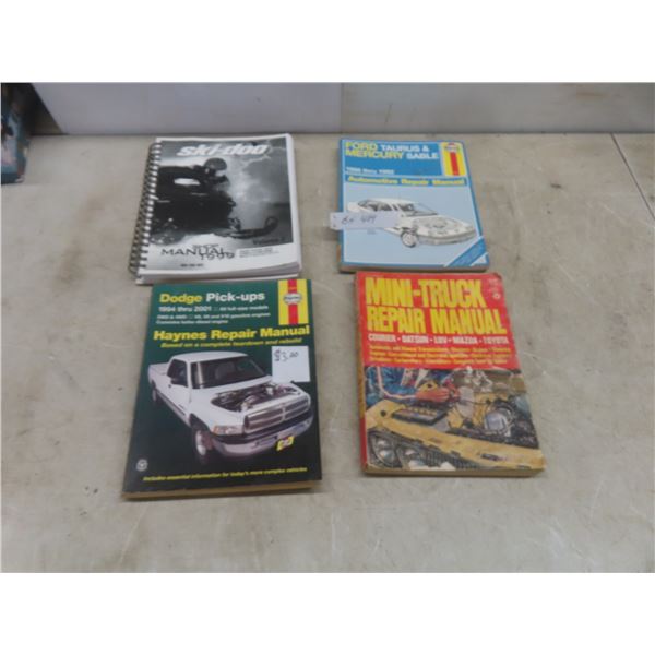 Manuals: Ski-Doo 1999, Dodge Pickups 1994–2001, Mini Truck and Ford/Taurus/Mercury 1986–1992