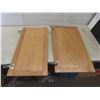 Image 11 : Oak Cabinet Doors with Hardware: Various Sizes – Largest 30" x 16½" – Corner Piece 30" x 8