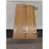 Image 14 : Oak Cabinet Doors with Hardware: Various Sizes – Largest 30" x 16½" – Corner Piece 30" x 8