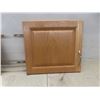 Image 2 : Oak Cabinet Doors with Hardware: Various Sizes – Largest 30" x 16½" – Corner Piece 30" x 8