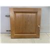 Image 5 : Oak Cabinet Doors with Hardware: Various Sizes – Largest 30" x 16½" – Corner Piece 30" x 8
