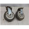Image 5 : Plate-Mount 6" Swivel Castors – Qty 4