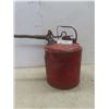 Image 1 : Vintage Metal Gas Can with Brass Tag