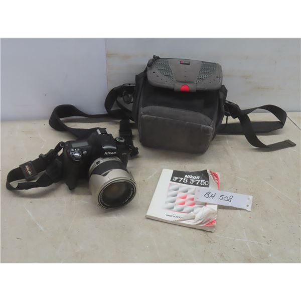Nikon F75 Camera with Manual and Case