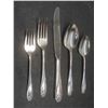 Image 11 : 1847 Rogers Brothers Daffodil Silverware – 45 Pieces,4 Harris Miller Steak Knives – & 10 Additional