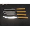 Image 4 : 1847 Rogers Brothers Daffodil Silverware – 45 Pieces,4 Harris Miller Steak Knives – & 10 Additional