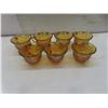 Image 3 : Carnival Glass Punch Bowl Set – 8 Pieces