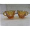 Image 4 : Carnival Glass Punch Bowl Set – 8 Pieces