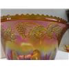 Image 8 : Carnival Glass Punch Bowl Set – 8 Pieces