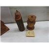 Image 5 : 4 Wood Carvings – Tallest 13"