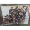 Image 7 : 10 Hockey Pucks Including Winnipeg Jets, 2 Pictures Edmonton Oilers 8" x 10" and NHL Steering Wheel 