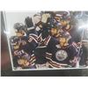 Image 8 : 10 Hockey Pucks Including Winnipeg Jets, 2 Pictures Edmonton Oilers 8" x 10" and NHL Steering Wheel 