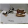 Image 1 : 2 Wood Boats, Carved Duck, Russian Nesting Doll and Decorative Ducks