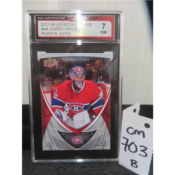 Graded Carey Price Rookie Card