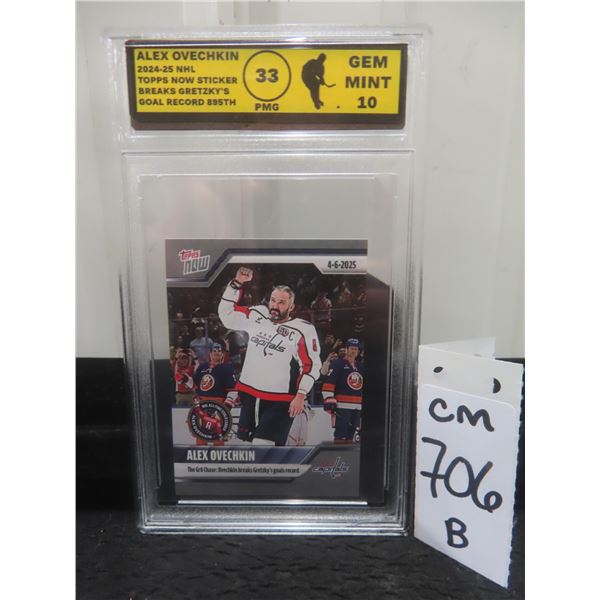 Graded Alex Ovechkin Goal Record Sticker
