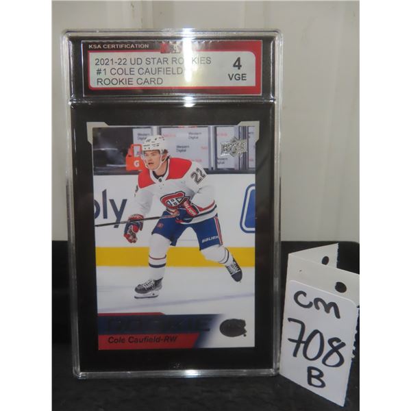 Graded Cole Caufield Rookie Card