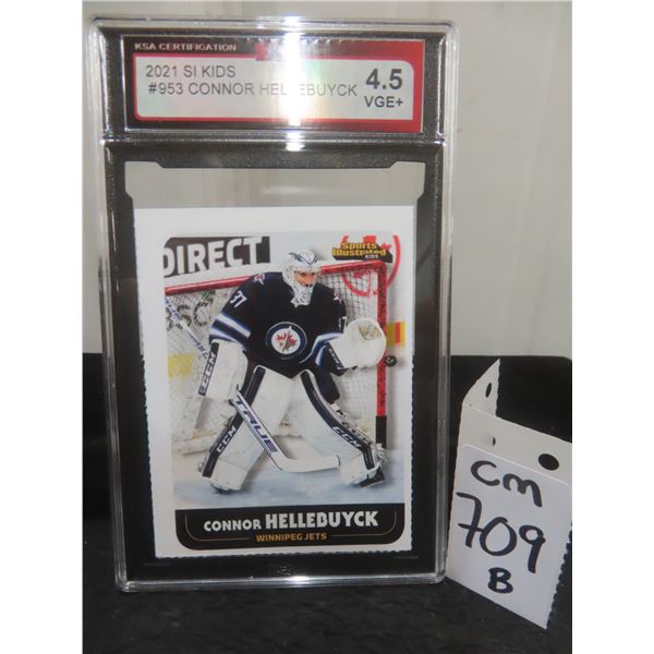 Graded Connor Hellebuyck SI for Kids Card